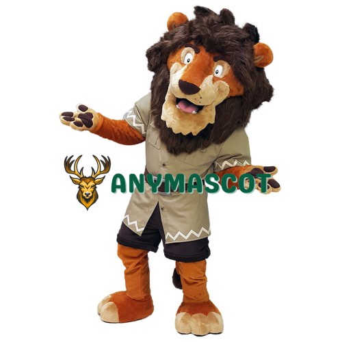Deluxe Happy Lightweight Lion Mascot Costume