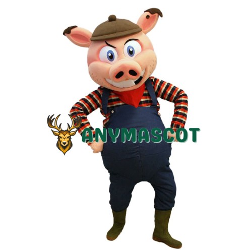 Deluxe Happy Lightweight Pig Mascot Costume