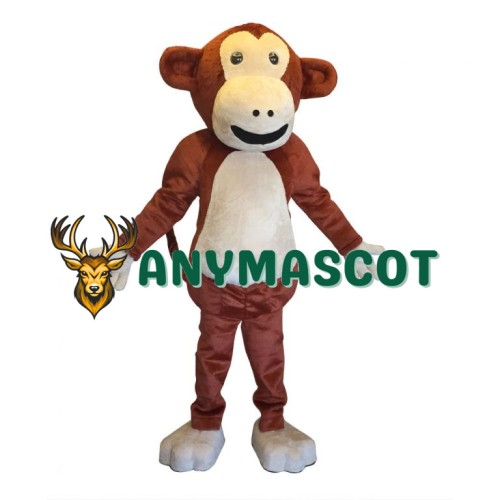 Deluxe Happy Lightweight Monkey Mascot Costume