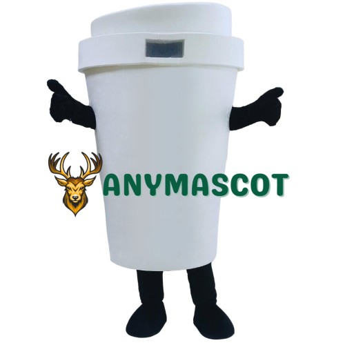 Deluxe White Lightweight Cup Mascot Costume
