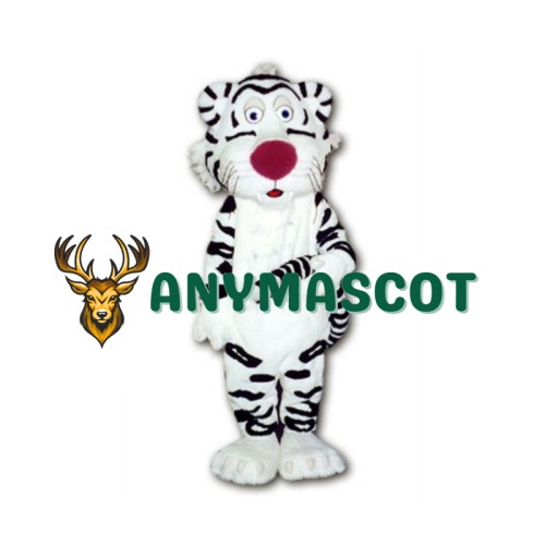 Lovely Lightweight White Tiger Mascot Costume