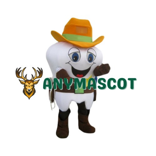 Lovely Lightweight Teeth Cowboy Mascot Costume