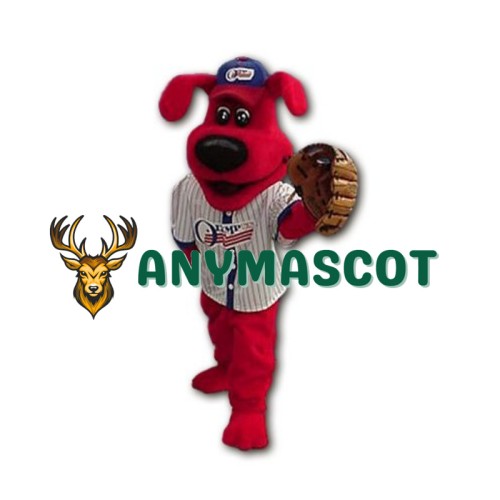 Red Sport Dog Mascot Costume