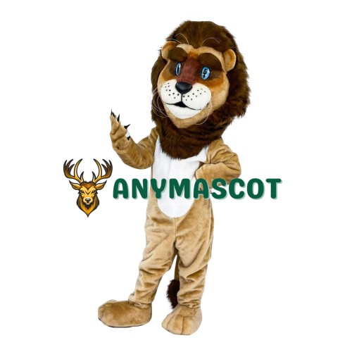 Cute Realistic Lion Mascot Costume