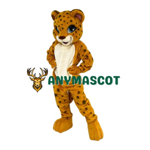 Cute Realistic Leopard Mascot Costume