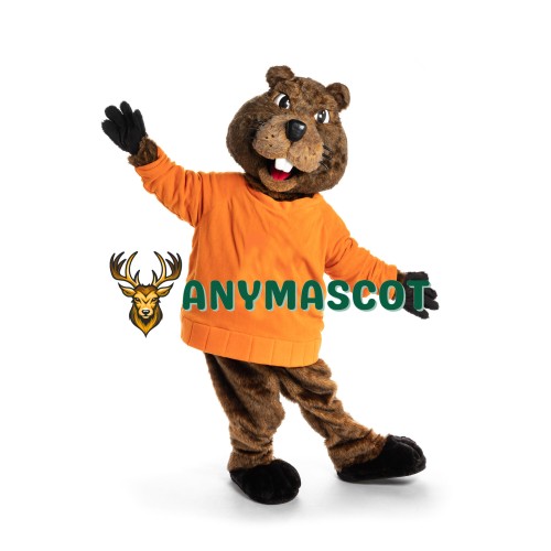 Happy Deluxe Realistic Beaver Mascot Costume