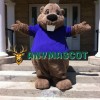 Deluxe Realistic Beaver Mascot Costume
