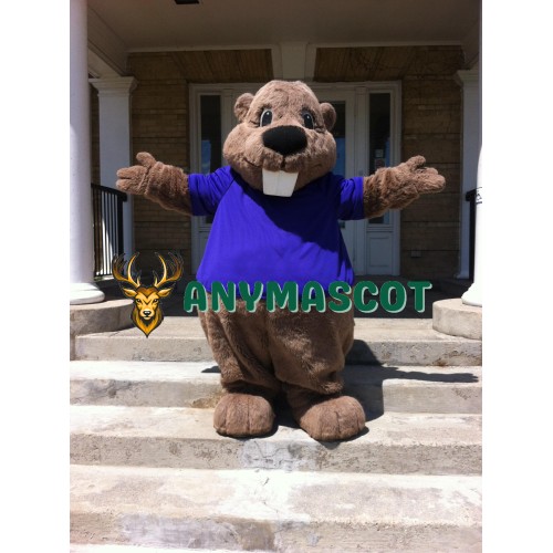 Deluxe Realistic Beaver Mascot Costume