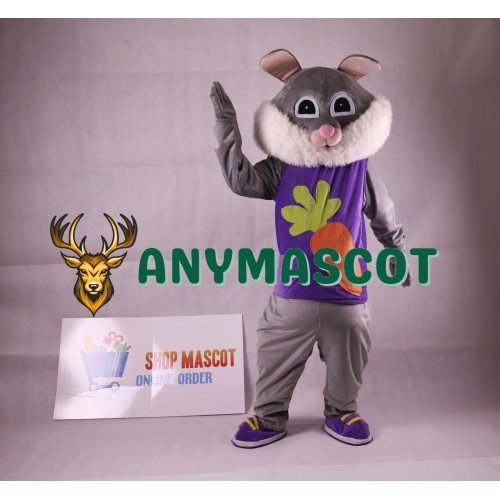 Easter Rabbit Plush Adult Mascot Costume