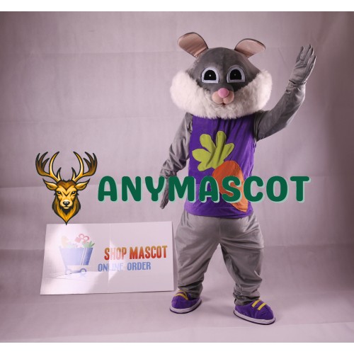 Easter Rabbit Plush Adult Mascot Costume