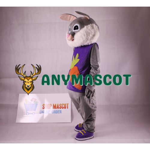 Easter Rabbit Plush Adult Mascot Costume