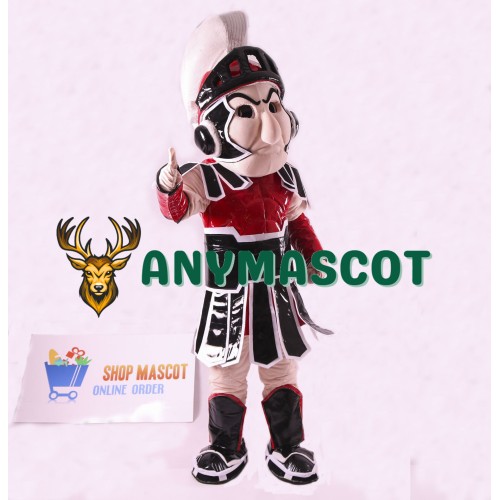 Red Spartan Trojan Knight Sparty Mascot Costume