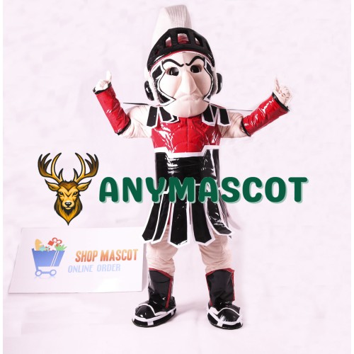 Red Spartan Trojan Knight Sparty Mascot Costume