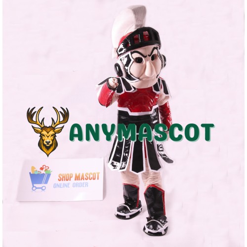 Red Spartan Trojan Knight Sparty Mascot Costume