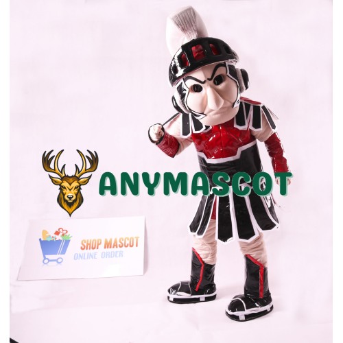 Red Spartan Trojan Knight Sparty Mascot Costume