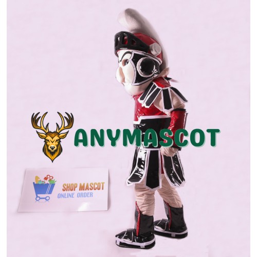 Red Spartan Trojan Knight Sparty Mascot Costume