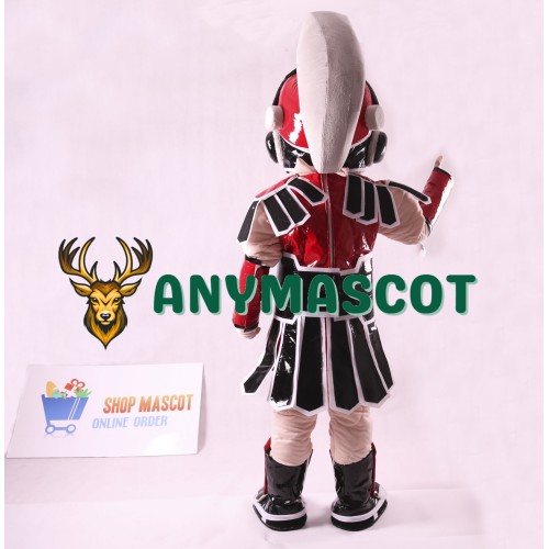 Red Spartan Trojan Knight Sparty Mascot Costume
