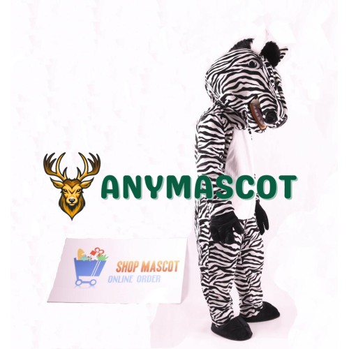 Cute Zebra Mascot Costume