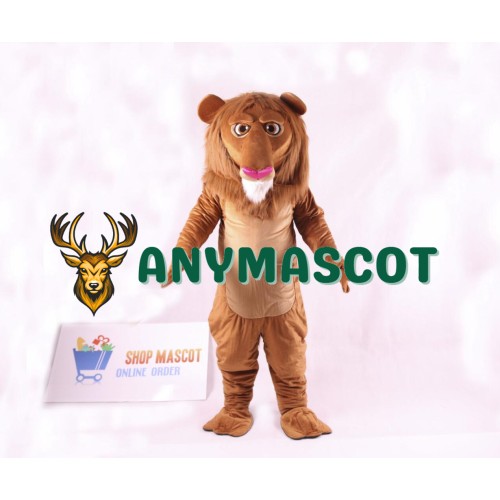 Cute Wally Lion Mascot Costume