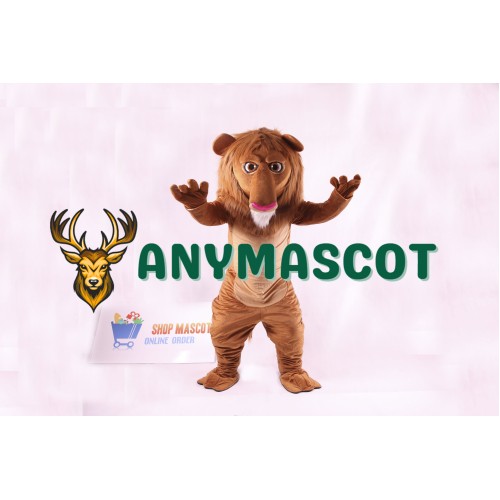 Cute Wally Lion Mascot Costume