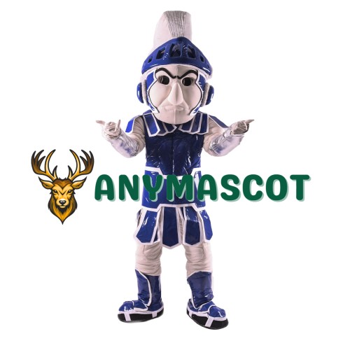 Blue Spartan Trojan Knight Sparty Mascot Costume