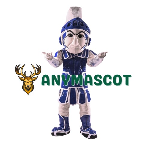 Blue Spartan Trojan Knight Sparty Mascot Costume