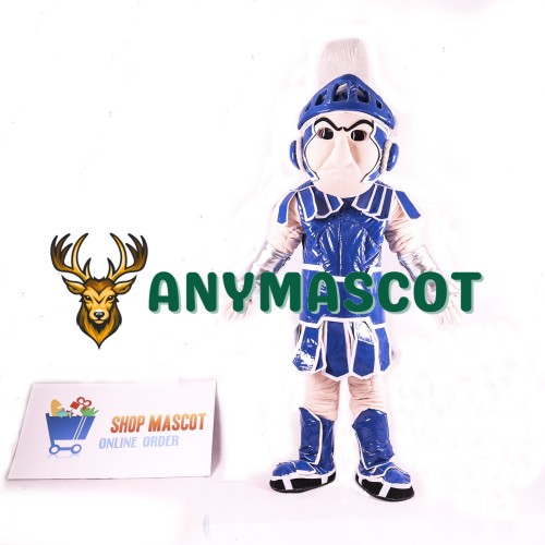 Blue Spartan Trojan Knight Sparty Mascot Costume