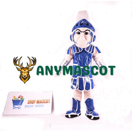 Blue Spartan Trojan Knight Sparty Mascot Costume