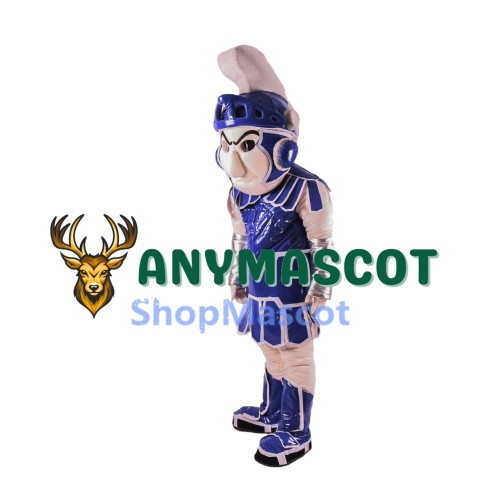 Blue Spartan Trojan Knight Sparty Mascot Costume