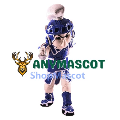 Blue Spartan Trojan Knight Sparty Mascot Costume