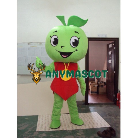 Green Apple Mascot Costume