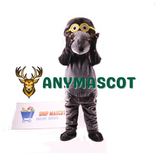 Glasses Mole Mascot Costume