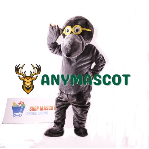 Glasses Mole Mascot Costume