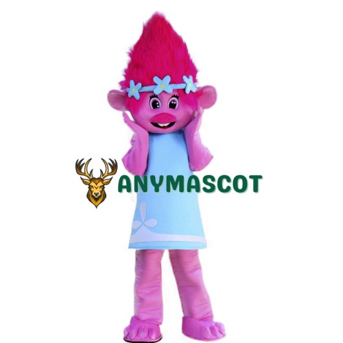 Trolls Princess Poppy Mascot Costume 