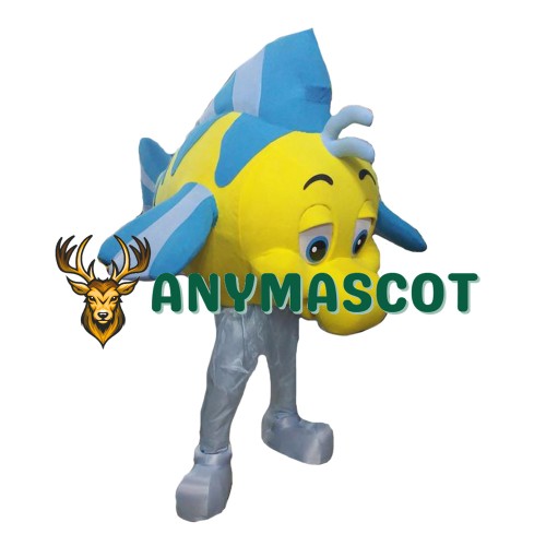 Yellow Fish Mascot Costume
