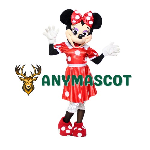 Mouse Clubhouse Regular Red Miss Mouse Minnie Mascot Costume