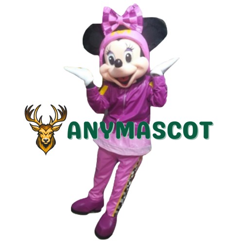 Mouse Clubhouse Racer Miss Mouse Minnie Mascot Costume