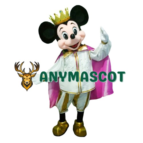 Mouse Clubhouse King Mouse Mickey Mascot Costume