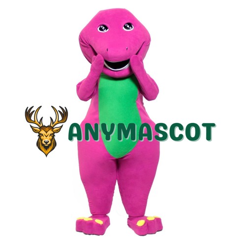 Purple Tyrannosaurus Rex Mascot Costume