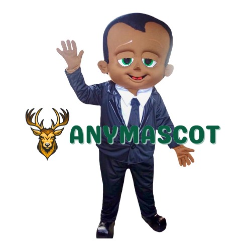 Baby Boy Black Mascot Costume