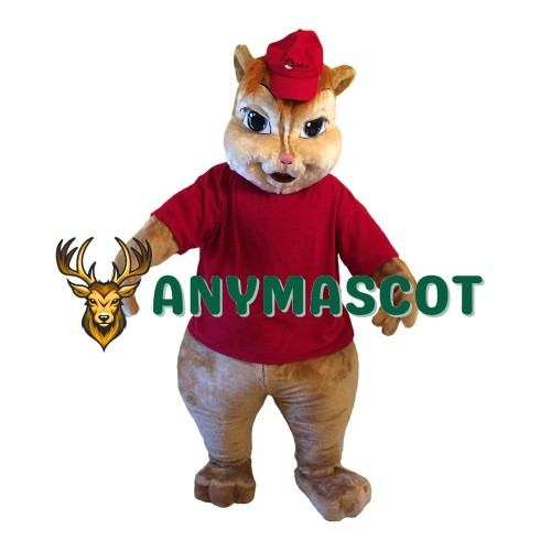 Chipmunk Alvin Mascot Costume