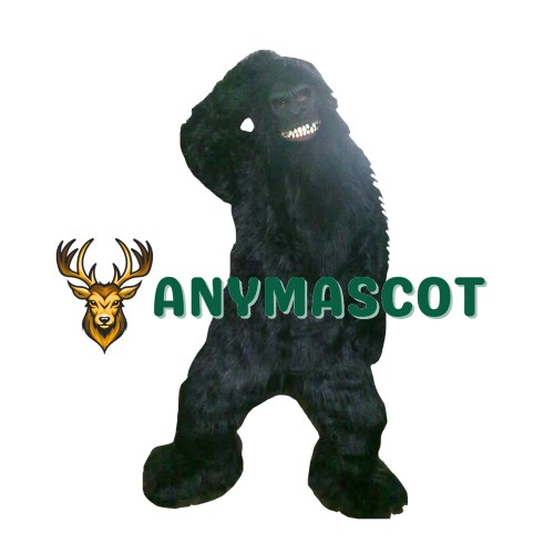 Black Gorilla Ape Mascot Costume