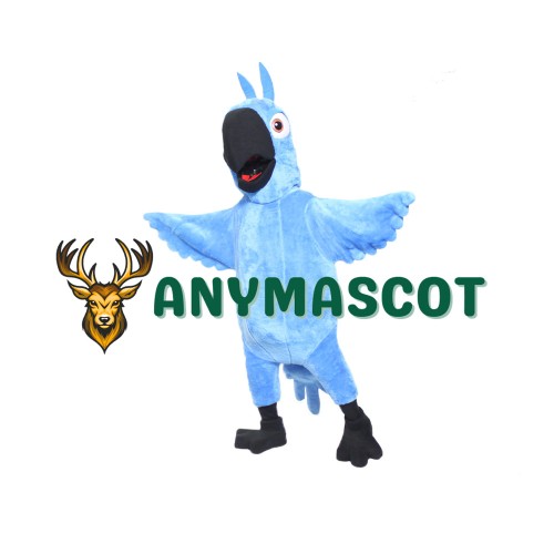 Blue Boy Macaw Mascot Costume