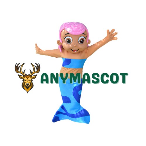 Pink Girl Mermaid Mascot Costume
