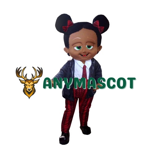 Baby Girl Black Mascot Costume