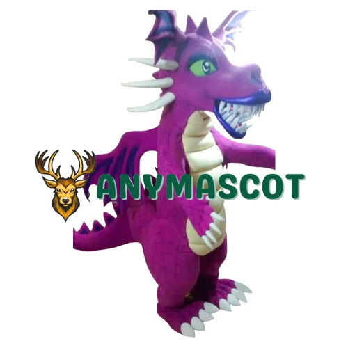 Purple Dragon Mascot Costume