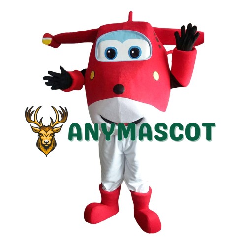 Super Wings Jett Red 2 Mascot Costume