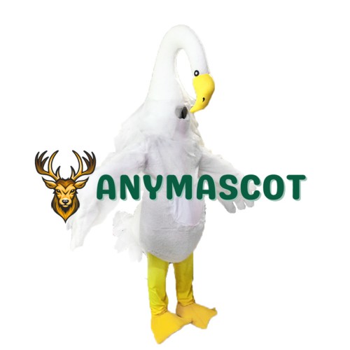 Long Necked Swan Mascot Costumes