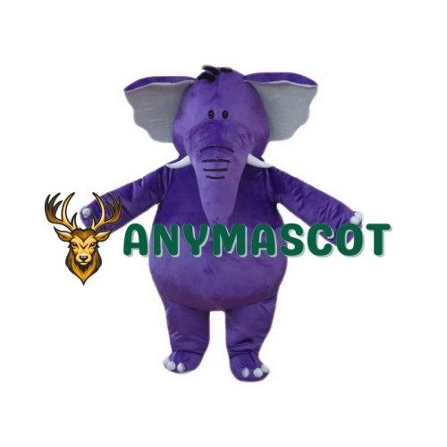 Purple Elephant Mascot Costumes
