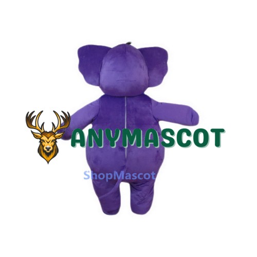 Purple Elephant Mascot Costumes